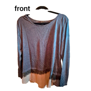 EUC ✨ Wallpapher Long Sleeve Layered Sweater -size XL